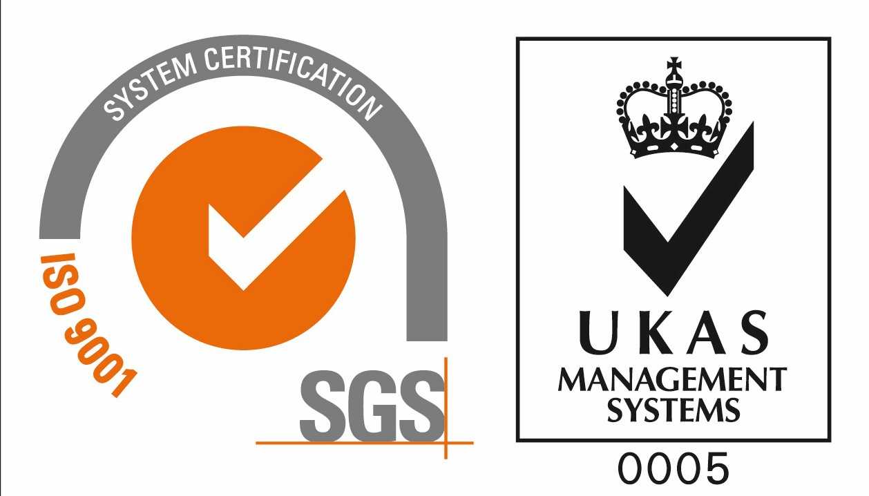 SGS ISO 9001 / UKAS SGS ISO 9001 certified - UKAS Management Systems 0005
