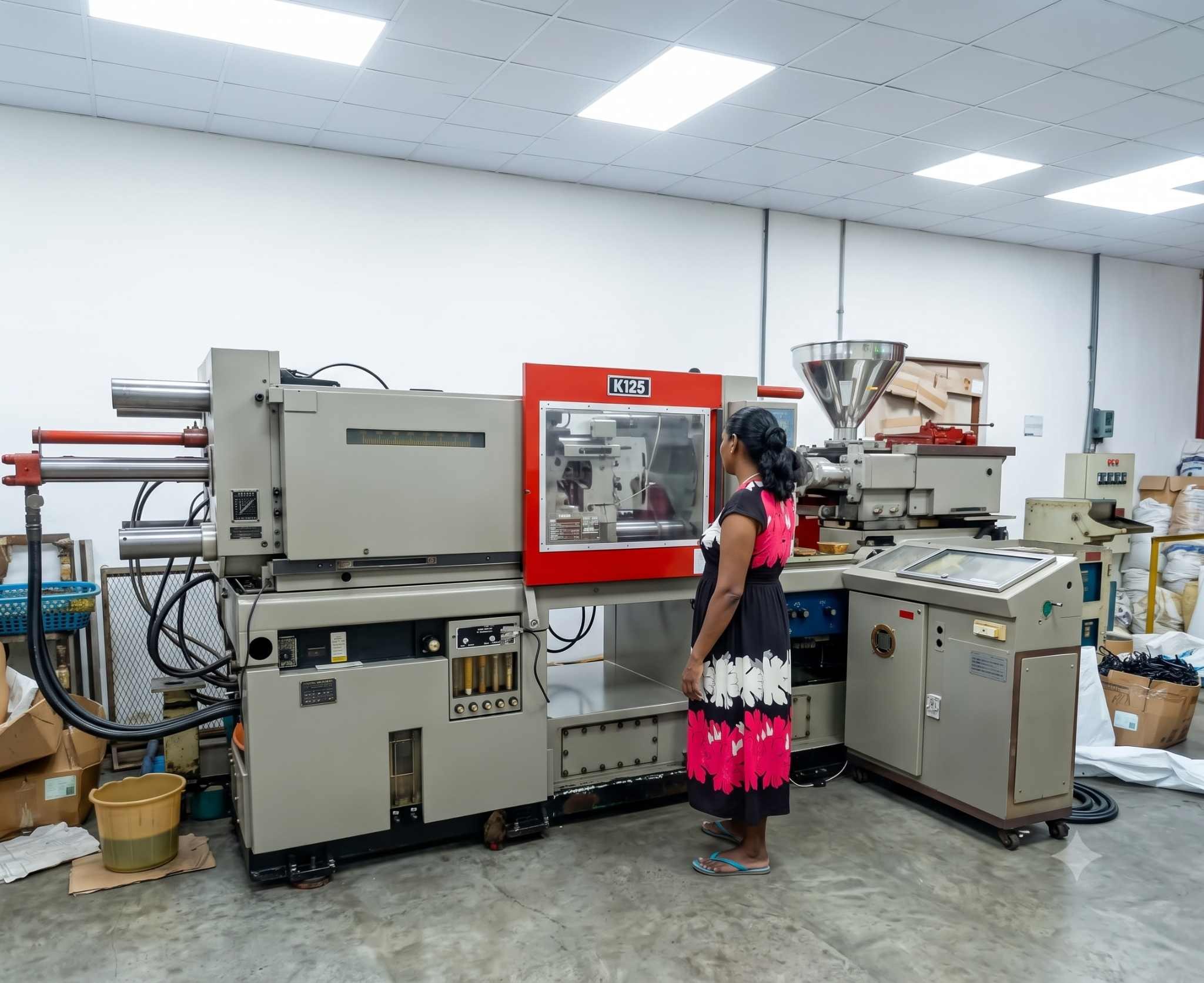 Injection molding machine – plastic & molding unit, Lanka Brush Exports (1)